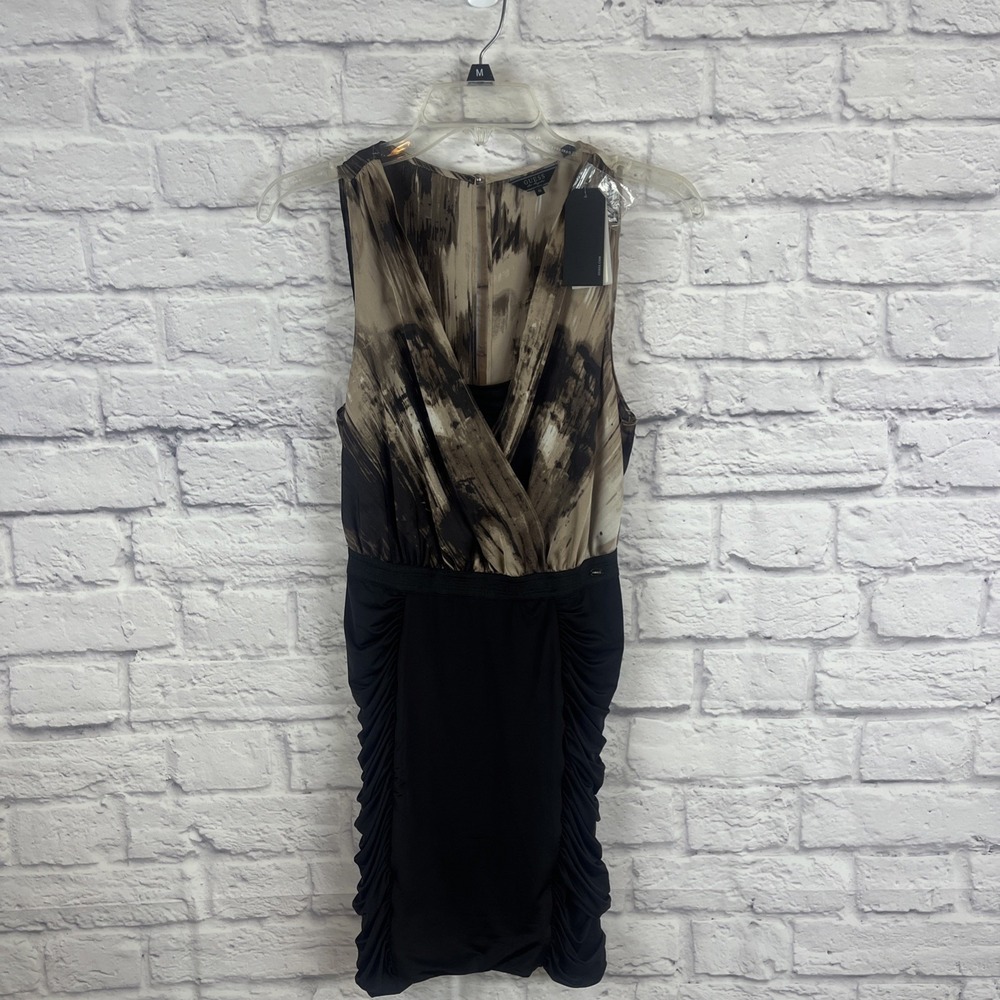 Guess NWT $108 Mixed Media Bodycon Glam Sexy Cocktail Party Dress Size 6